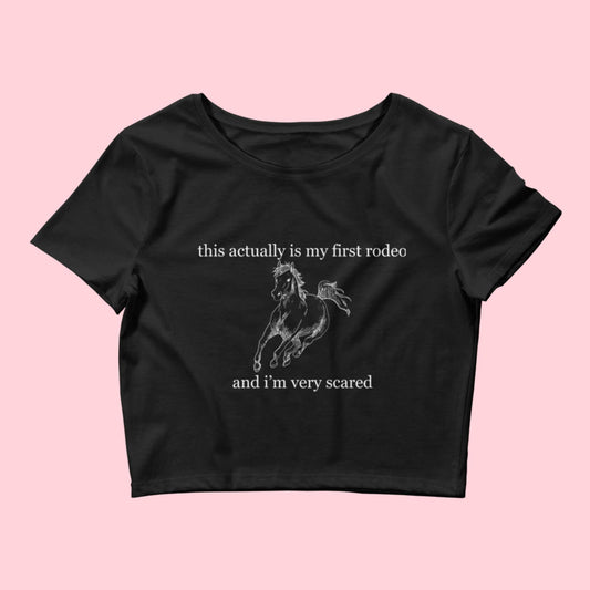 baby tee | crop top | this actually is my first rodeo